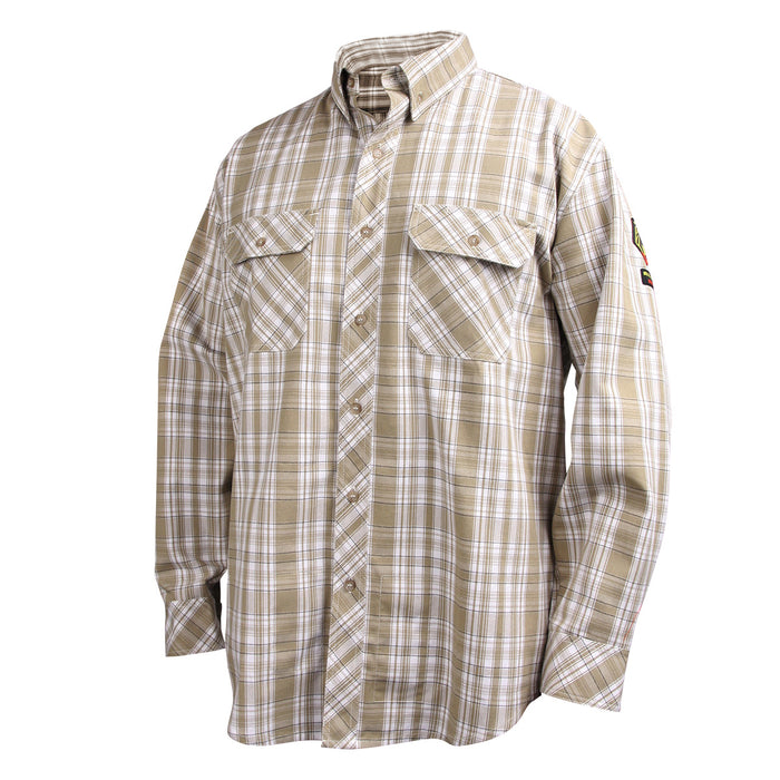 7 oz. FR-Treated Cotton Plaid Work Shirt