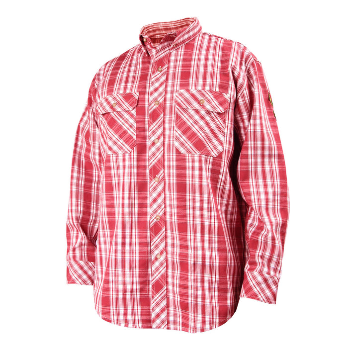 7 oz. FR-Treated Cotton Plaid Work Shirt