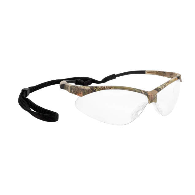 Rad-Apocalypse™ Camo Safety Eyewear, w/Neck Cord, Black Temples, Anti-Fog Lens