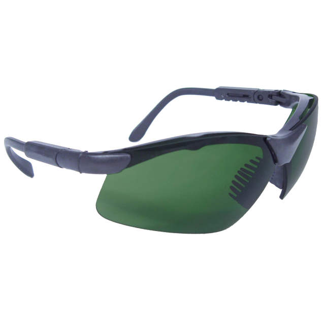 Revelation™ Safety Eyewear, 5-Position Ratchet Plus 4-Position Telescoping Black Temples, IR Lens