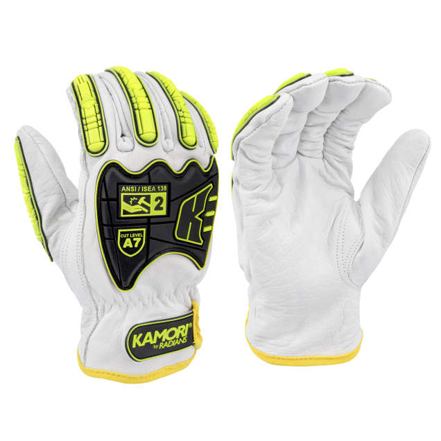 Radians KAMORI® Buffalo Leather Driver w/TPR, ANSI/ISEA 105 Cut Level A7