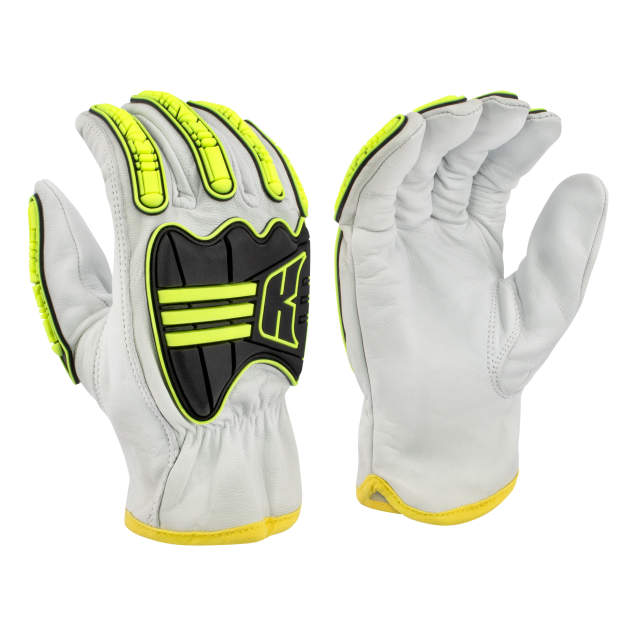 Radians KAMORI Goatskin Glove w/Kevlar Lining, TPR Back of Fingers & Hand for Impact Protection, ANSI/ISEA 105 Cut Level A6