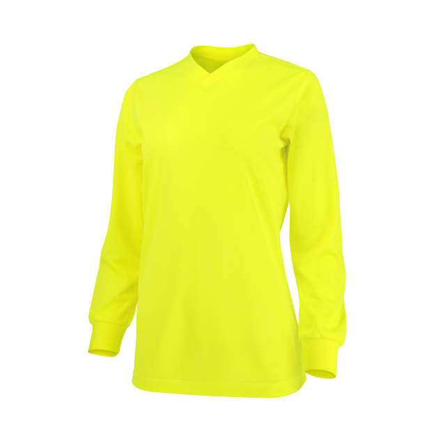 Radians Women's Non Rated Hi-Vis Lime Long Sleeve Shirt with Max-Dri™