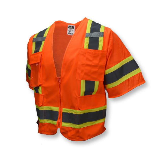 Radians Class 3 Hi-Vis Lime Surveyor Type R Safety Vest