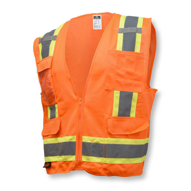 Radians Class 2 Hi-Vis Lime Surveyor Type R Safety Vest