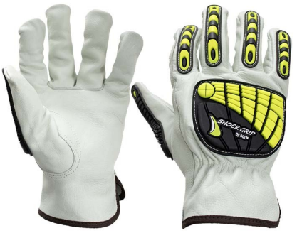Cowhide Grain Glove, Impact Back