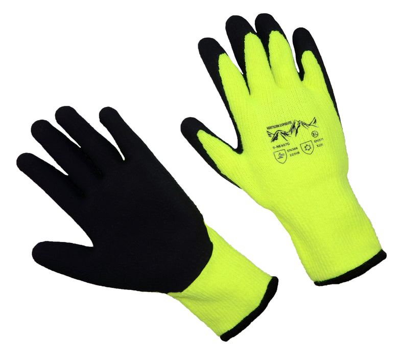 7g Hi-Vis Lime Acrylic Liner, Latex Foamed Palm Coating