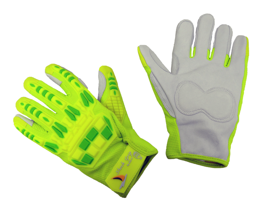 Goatskin Double Palm, Hi Vis TPR, ANSI/ISEA 105 Cut Level A5 Liner