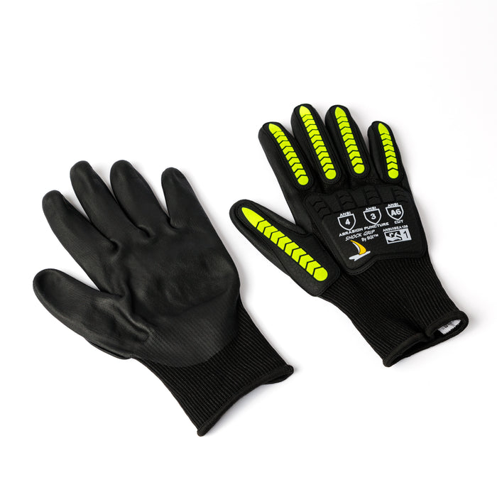 Shock Grip 21g, Nitrile Palm, TPR Impact Back, ANSI/ISEA 105 Cut Level A6