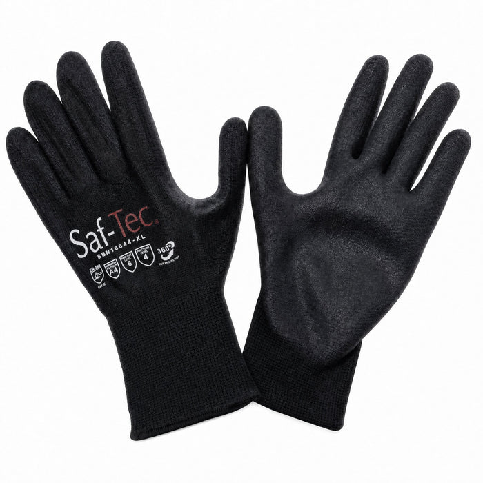18g Cut Resistant Liner, Sandy Foam Nitrile Coated, ANSI/ISEA 105 Cut Level A6
