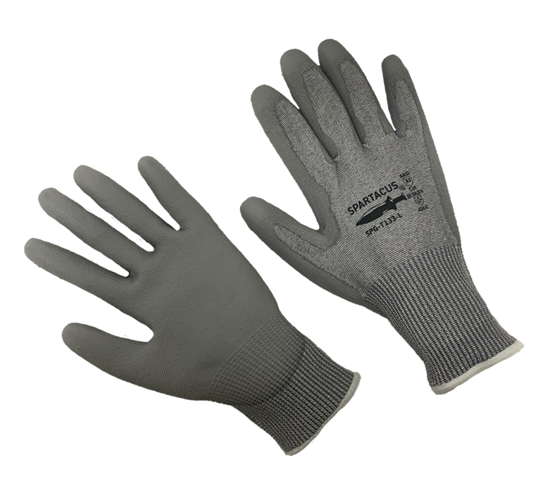 13g HPPE Liner, Polyurethane Palm Coated, ANSI/ISEA 105 Cut Level A3