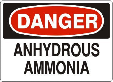 Danger Anhydrous Ammonia