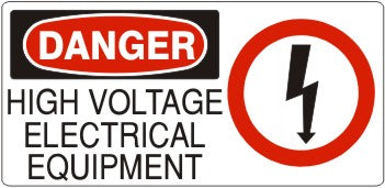 Danger High Voltage Electrical Equipment