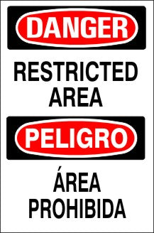 Danger Restricted Area