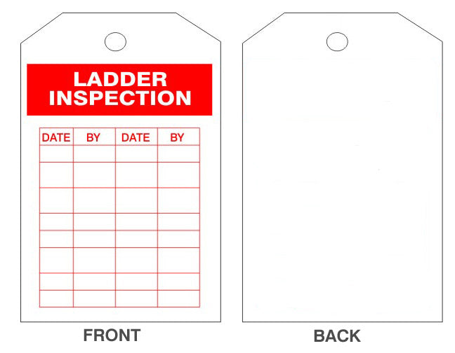 6" x 3" Ladder Inspection Tags