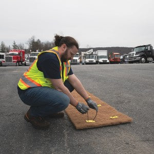Coir Drain Debris Filter, 21' x 27" x 1½"