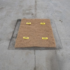 Coir Drain Debris Filter, 21' x 27" x 1½"