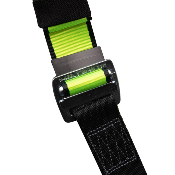 PRO Full Body Harness: Dorsal D-ring, Side Positioning D-rings, Front D-ring, Mating Buckle Chest, Tongue Buckle Legs