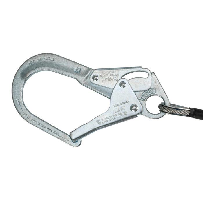 Leading Edge 6' Energy Absorbing Lanyard: Dual Leg