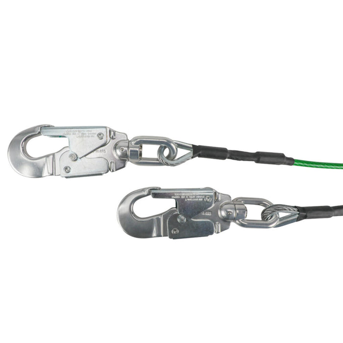 Leading Edge 6' Energy Absorbing Lanyard: Dual Leg, Swivel Hooks