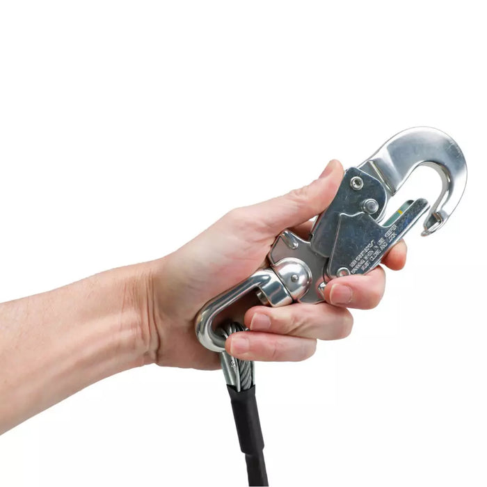 Leading Edge 6' Energy Absorbing Lanyard: Dual Leg, Swivel Hooks