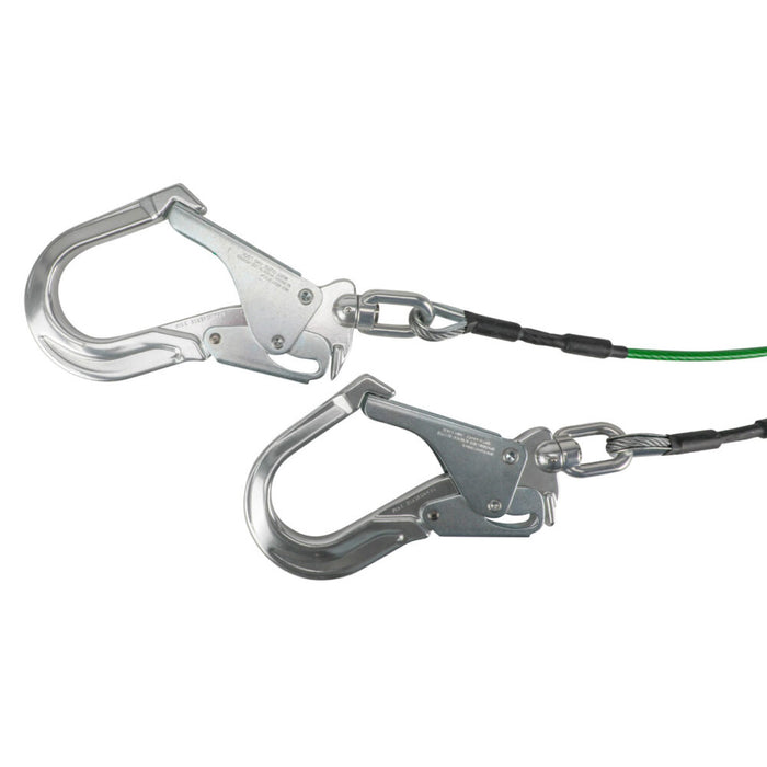 Leading Edge 6' Energy Absorbing Lanyard: Dual Leg, Swivel Hooks