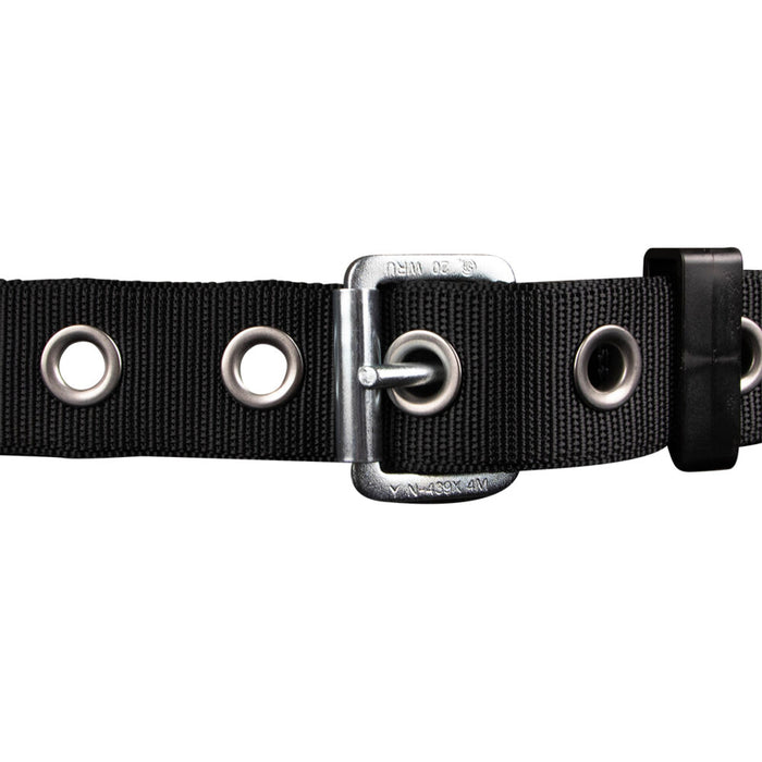 PRO+ Construction Harness: Dorsal D-ring, Quick-Connect Chest, Tongue Buckle Legs