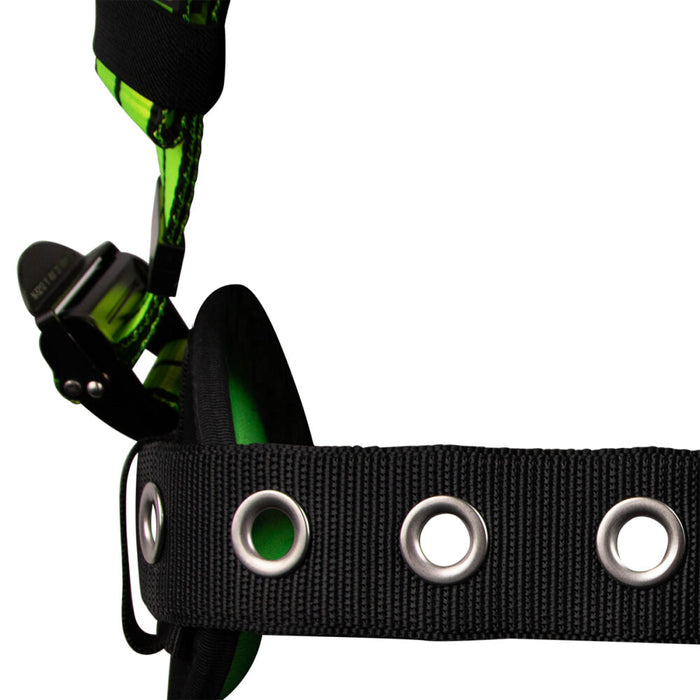 PRO+ Construction Harness: Dorsal D-ring, Quick-Connect Chest, Tongue Buckle Legs