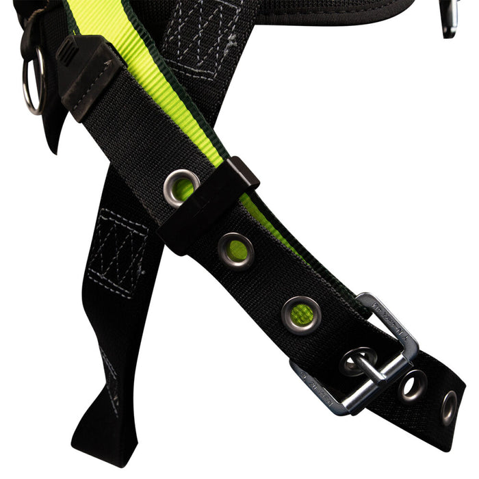 PRO Construction Harness: Dorsal D-ring, Quick Connect Chest, Tongue Buckle Legs