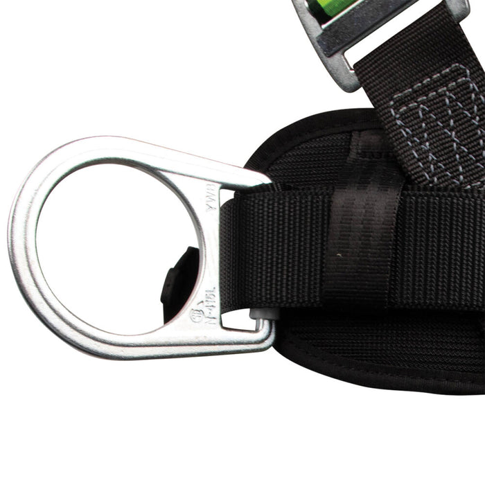 PRO Construction Harness: Dorsal D-ring, Side Positioning D-rings, Quick Connect Chest & Legs