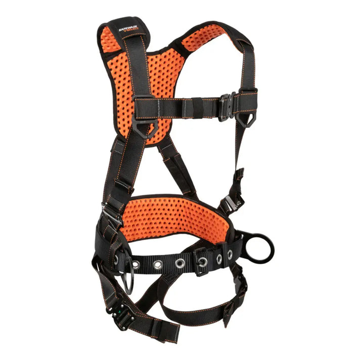 V-Select Construction Harness: Dorsal D-Ring, Side Positioning D-Rings, Quick-Connect Chest/Legs