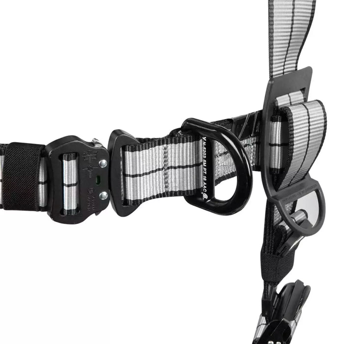 PRO+ Slate Construction Harness w/Dorsal SRL Link, Aluminum D-rings, Quick-Connect Buckles & Torso Adjusters