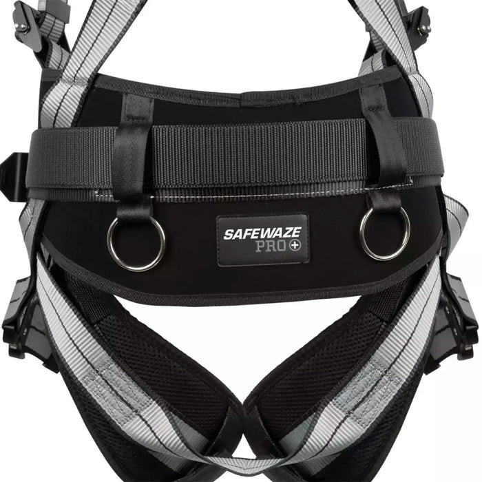 PRO+ Slate Construction Harness w/Dorsal SRL Link, Aluminum D-rings, Quick-Connect Buckles & Torso Adjusters