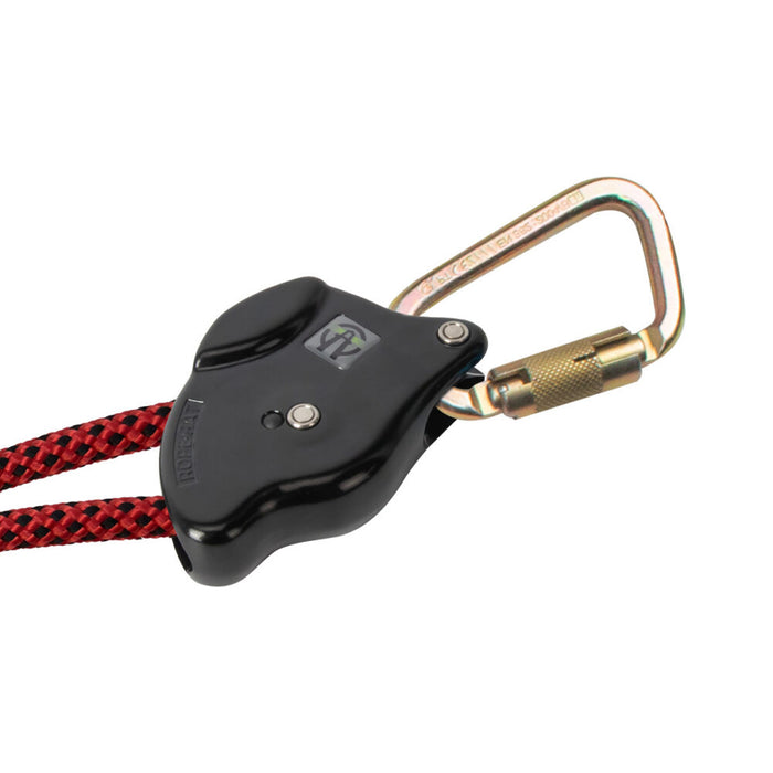 6.5′ Rope Positioning Assembly: Rope Adjuster, Carabiners