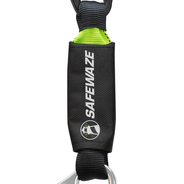 20″ Web Restraint Lanyard: Aluminum Snap Hook, Aluminum Rebar Hook
