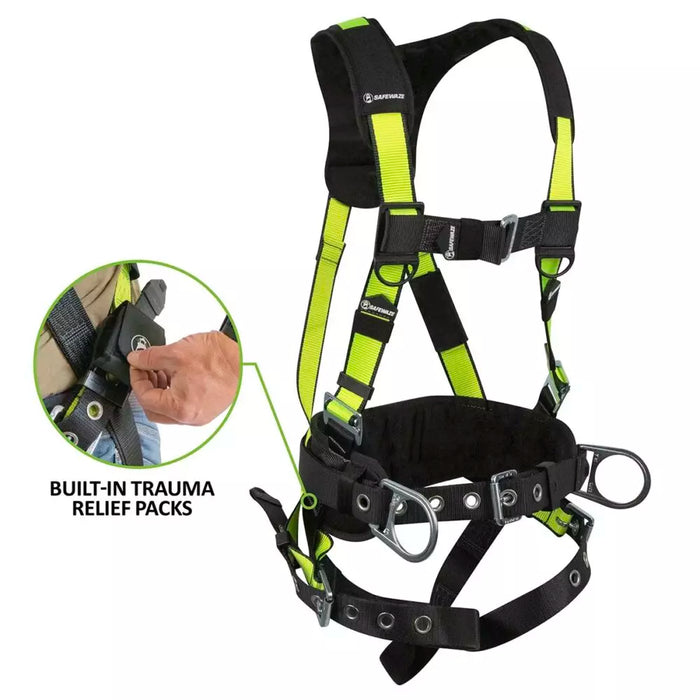 PRO No-Tangle 3 D-Ring Harness w/Grommet Leg Straps, Trama Relief