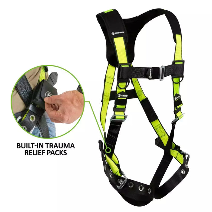 PRO No-Tangle Single D-Ring Harness w/Grommet Leg Straps, Trama Relief