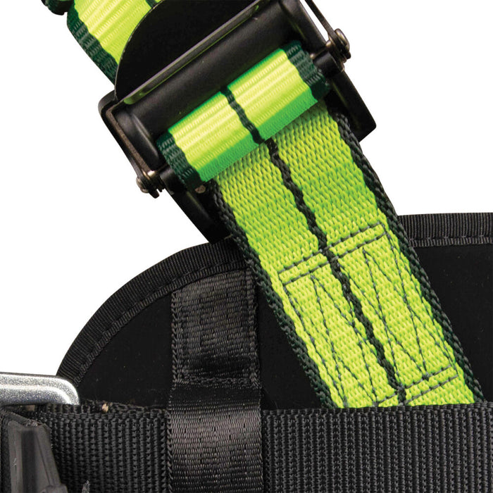 PRO+ No-Tangle 3 D-Ring Harness w/Quick Connect Chest, Grommet Leg Straps, Trama Relief