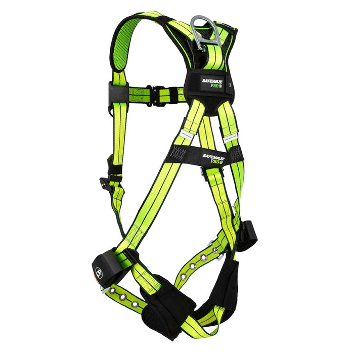 PRO+ No-Tangle Single D-Ring Harness w/Quick Connect Chest, Grommet Leg Straps, Trama Relief