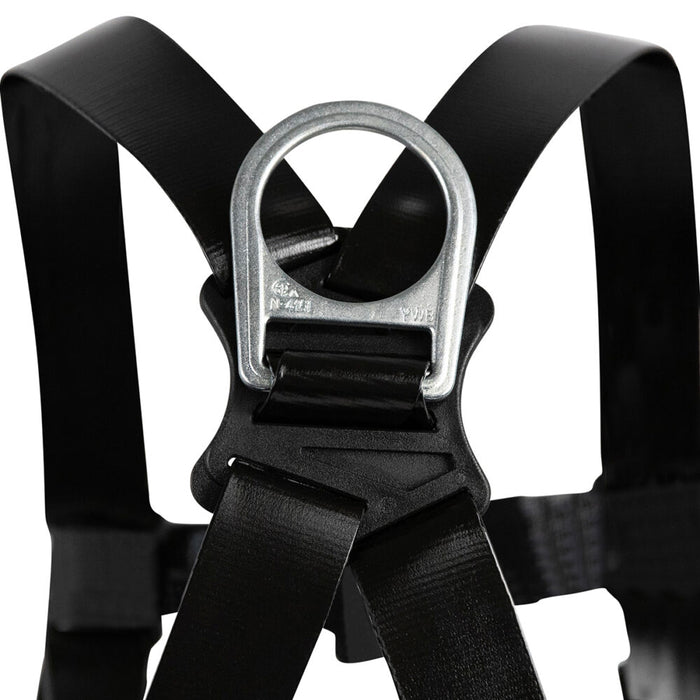 PRO-Shield Full Body Harness: Dorsal D-Ring, Dielectric Offset Mating Buckle Chest, Tongue Buckle Leg