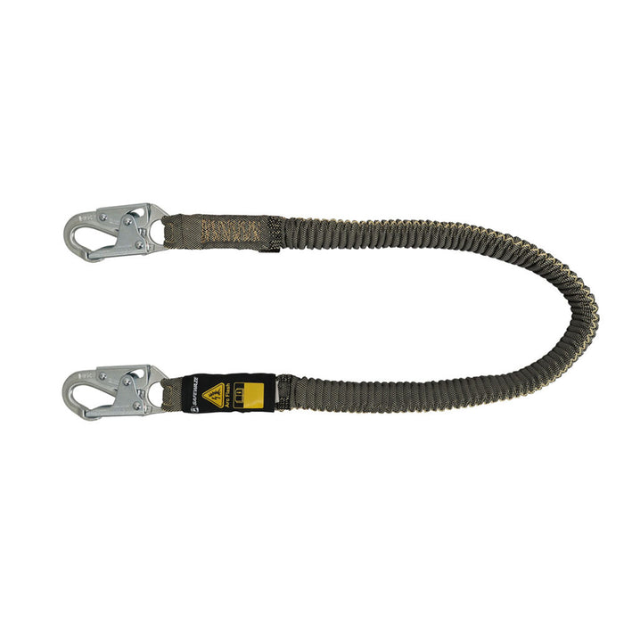 Arc Flash 6′ Stretch Internal Energy Absorbing Lanyard, Aramid