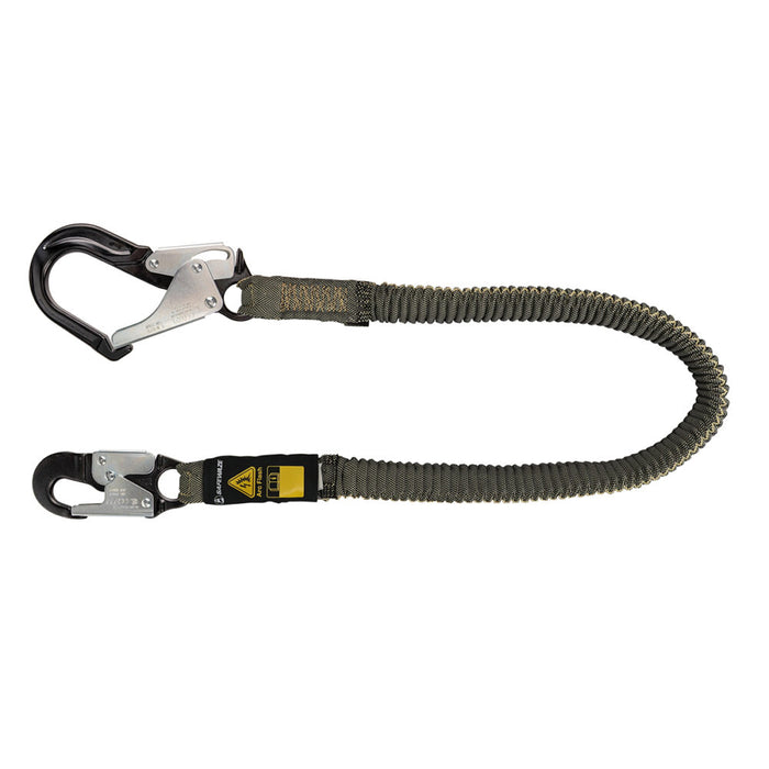 Arc Flash 6′ Stretch Internal Energy Absorbing Lanyard, Aramid