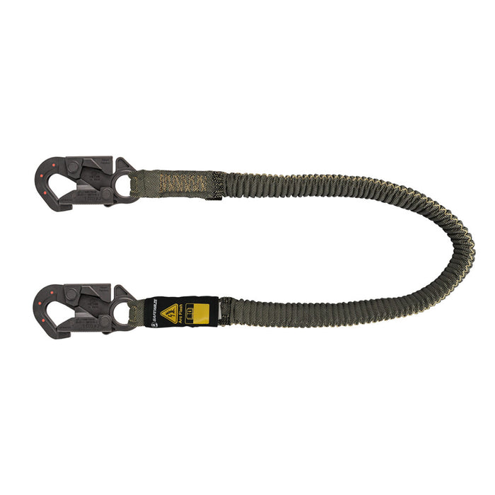 Arc Flash 6′ Stretch Internal Energy Absorbing Lanyard, Aramid