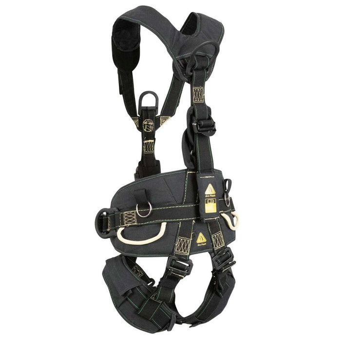Arc Flash Wind & Tower Harness, 5 Positioning Dielectric D-Rings, Dielectric Quick-Connect Legs