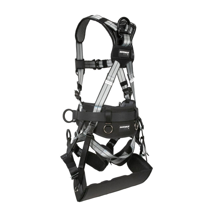 PRO+ Slate Tower Construction Harness w/Alum. 3D, Alum. Quick-Connect Chest, Aluminum Quick-Connect Legs, Tower Seat