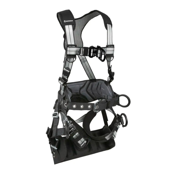 PRO+ Slate Tower Construction Harness w/Alum. 3D, Alum. Quick-Connect Chest, Aluminum Quick-Connect Legs, Tower Seat