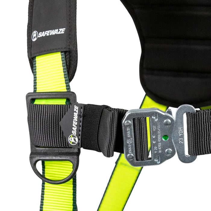 PRO Confined Space Full Body Harness, Fixed Dorsal D-Ring, Side Positioning D-Rings, Quick Connect Chest & Legs