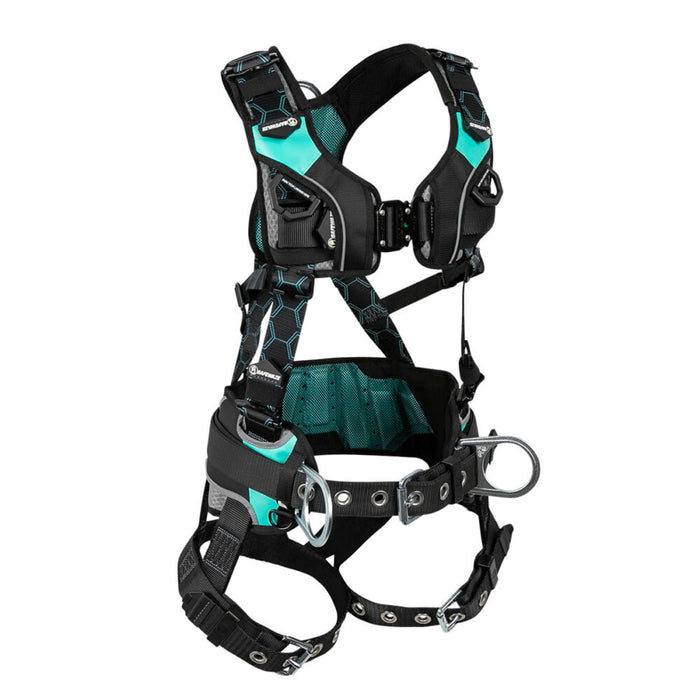 Contour Construction Harness, Fixed Dorsal D-ring, Side Positioning D-rings, Quick-Connect Chest, Tongue Buckle Leg