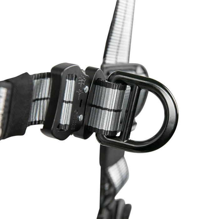 PRO+ Slate Full Body Retrieval Harness, Aluminum Dorsal D-ring w/Integrated SRL Channel, Aluminum Shoulder Retrieval D-Rings