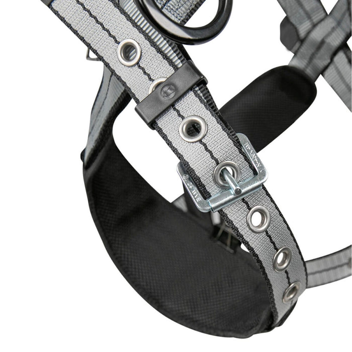 PRO+ Slate Full Body Retrieval Harness, Aluminum Dorsal D-ring w/Integrated SRL Channel, Aluminum Shoulder Retrieval D-Rings